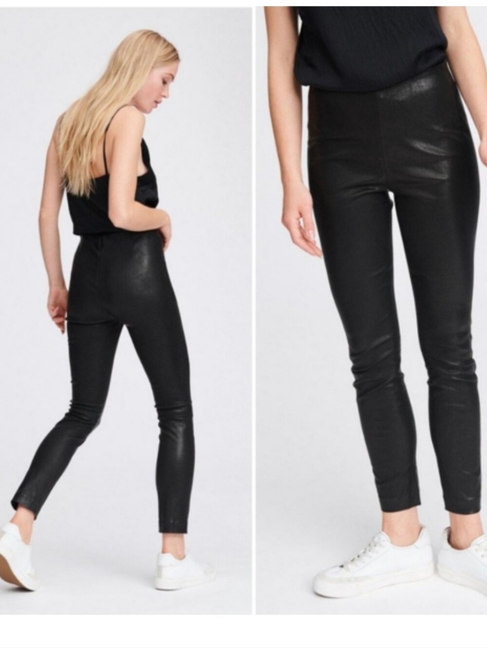 rag & bone | 100% Lamb Leather  Simone Slim Pant